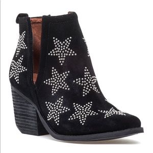 jeffrey campbell star suede booties